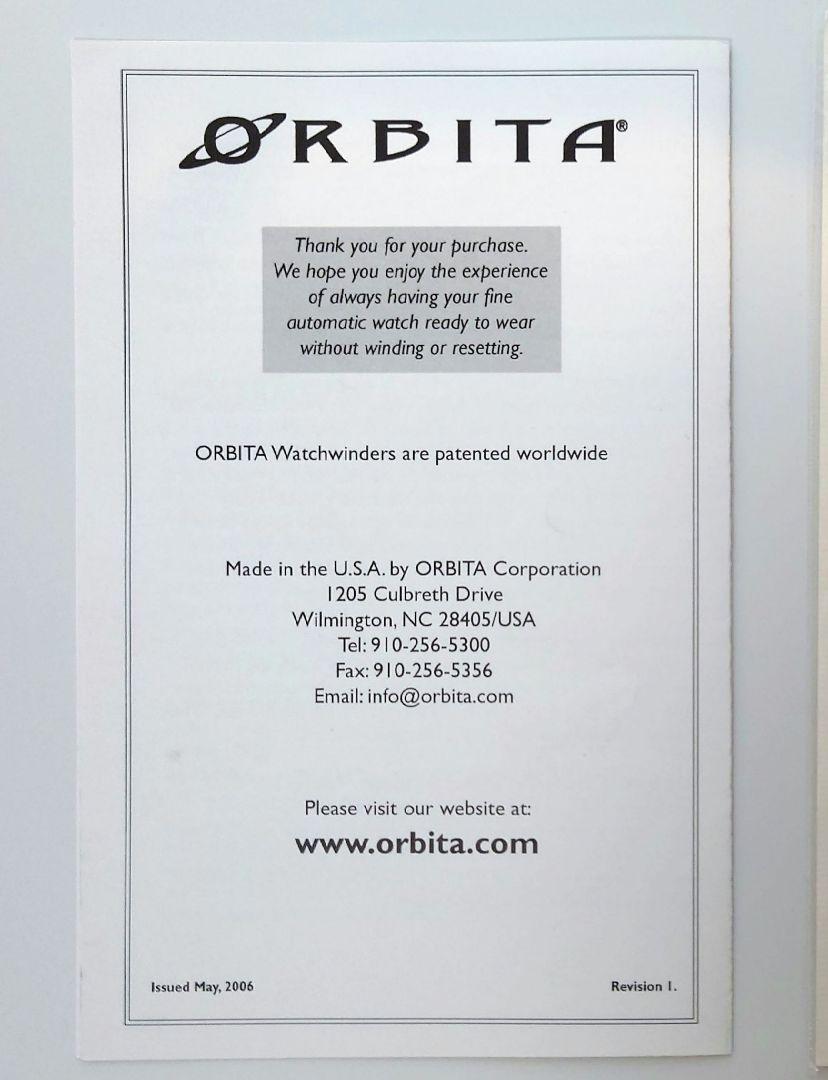 ◇◆オービタ ORBITA FUTURA 高級ウォッチワインダー 3本用◆◇