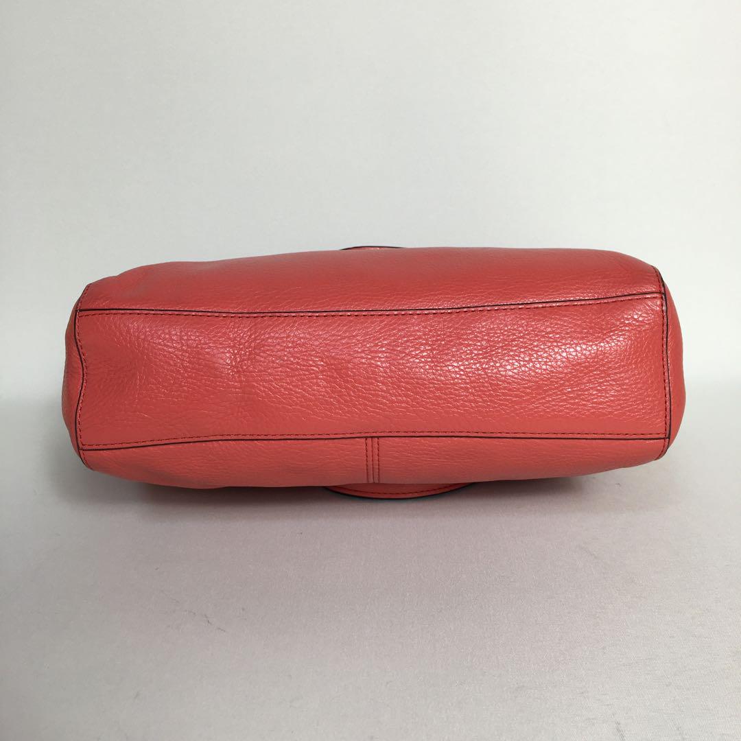 2505-105｜美品｜コーチ 2WAY ハンドバッグ レザー サーモン