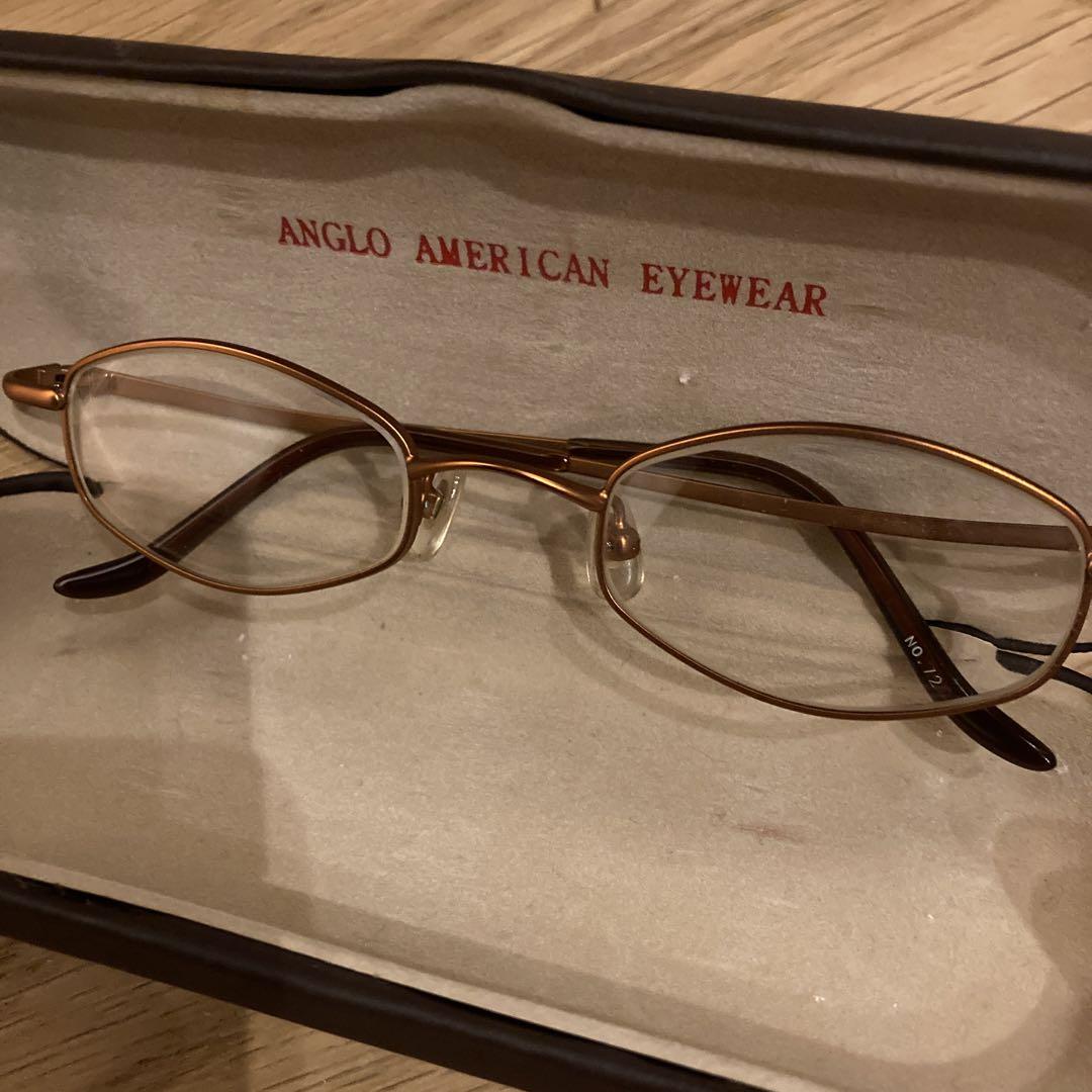 ANGLO AMERICAN EYEWEAR メガネ ブラウン 新品