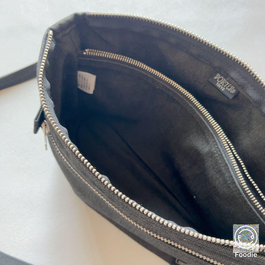 【美品】　PORTER SMOKY スモーキー　ショルダーバッグ ブラック　鞄