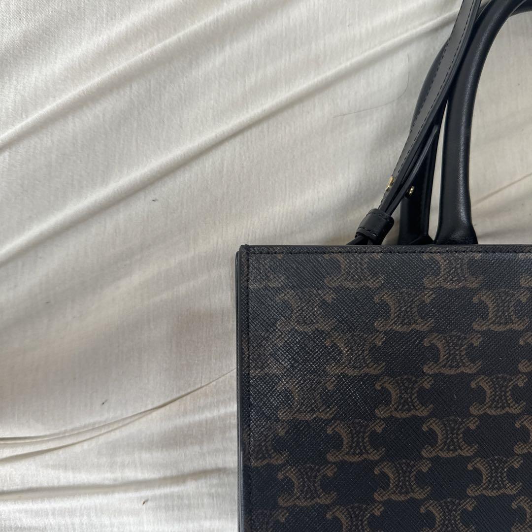 【サイコロ】CELINE トートバッグ　カバ/トリオンフ キャンバス