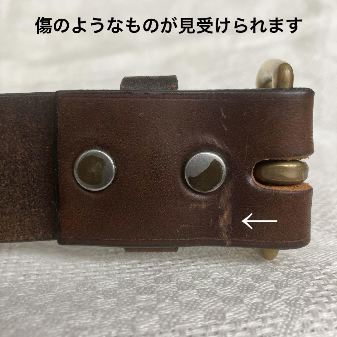 フィルソン USA製 90s 〜 00s レザー ベルト 32茶 ティンクロス