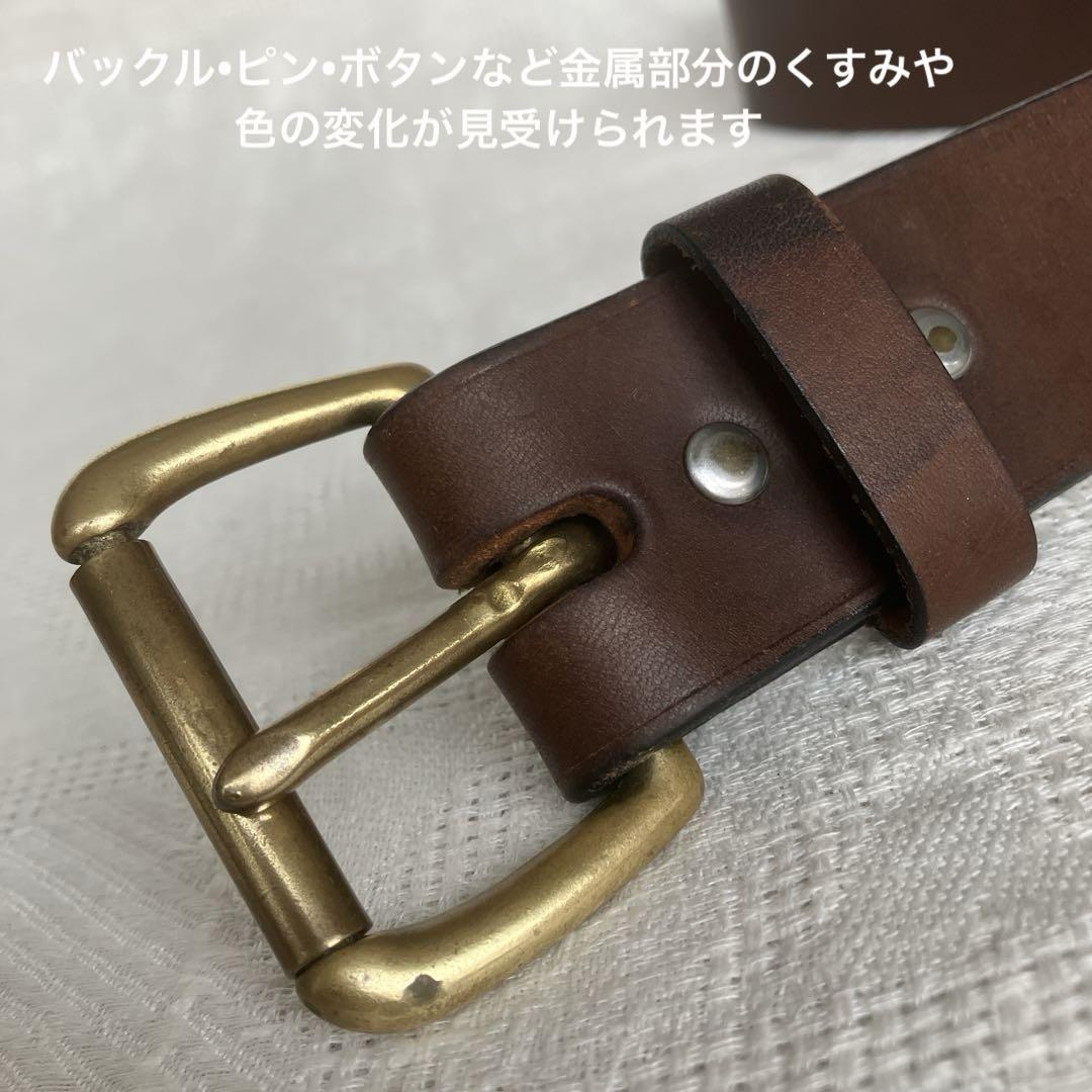 フィルソン USA製 90s 〜 00s レザー ベルト 32茶 ティンクロス