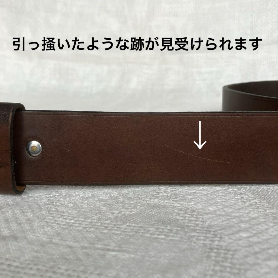 フィルソン USA製 90s 〜 00s レザー ベルト 32茶 ティンクロス