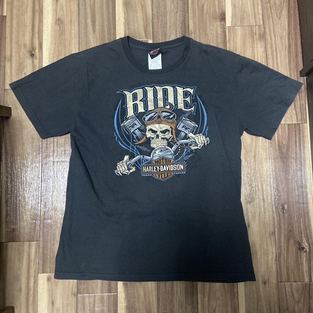 Harley-Davidson スカルグラフィック Tシャツ L - メルカリ