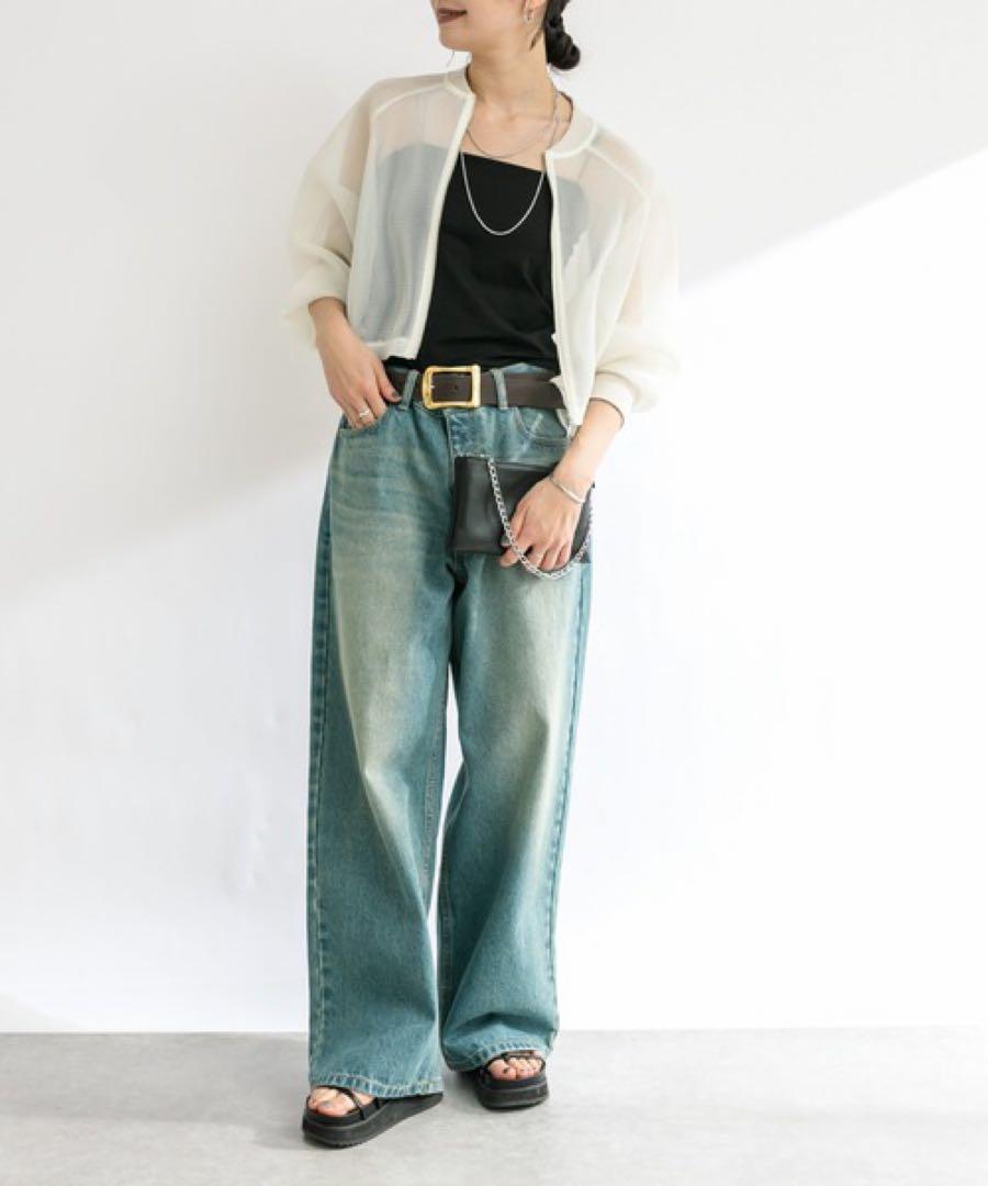 【美品✨️】RIVE DROITE 透け感 メッシュ ブルゾン