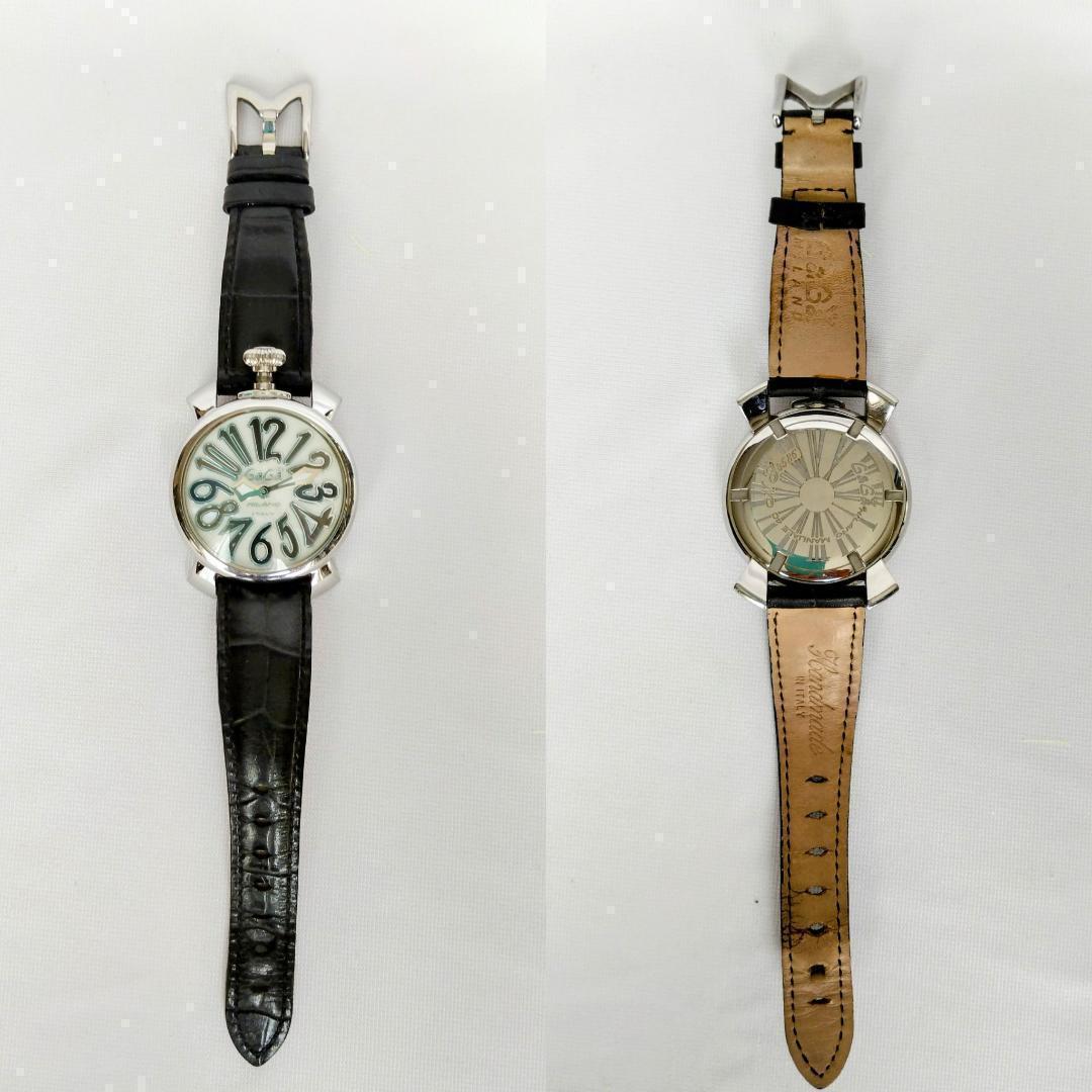 良品＆希少 ガガミラノ メンズ腕時計マニュアーレ40 4586 存在感 イタリア