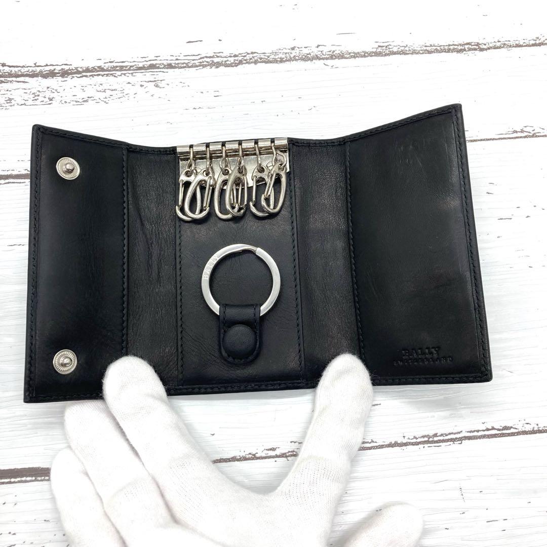 新品未使用 超レア品 BALLY キーケース 6連 FONDENTE GOAT 美品❣️ BALLY バリー レザー✕キャンバス 6連キーケース 鍵