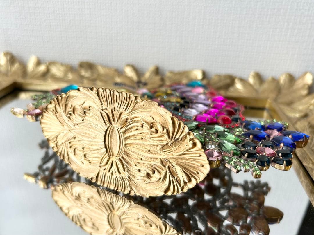 ビンテージ/チェコガラス/クリスマスツリー/スノーマン/チェコツリー/卓上