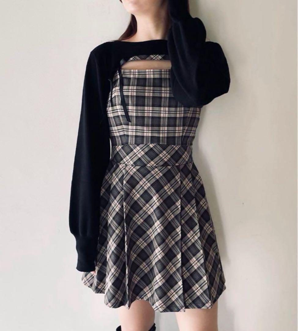 oneway NOMAEショートニット×キャミワンピースセット