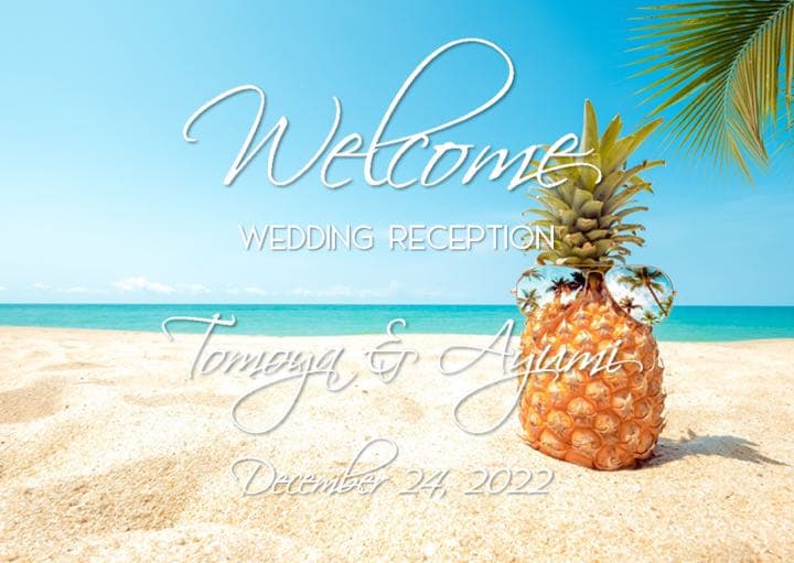 ウェルカムポスター ウェディング パイナップル リゾート 海 ビーチ メルカリ ウェルカムポスター ウェディング パイナップル リゾート 海 ビーチ メルカリ