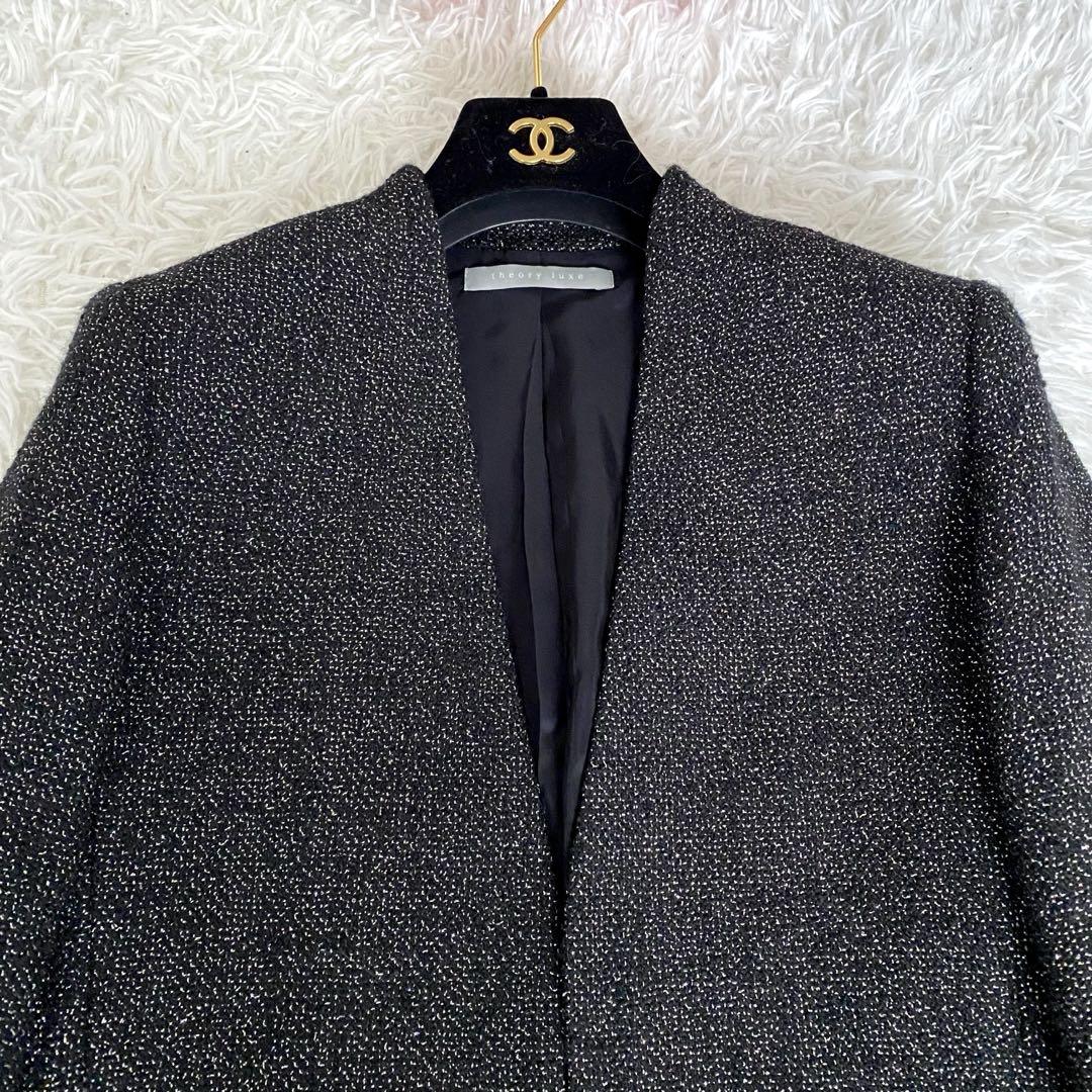 Theory luxe - theory luxe 22AW 完売 ツイード ノーカラー