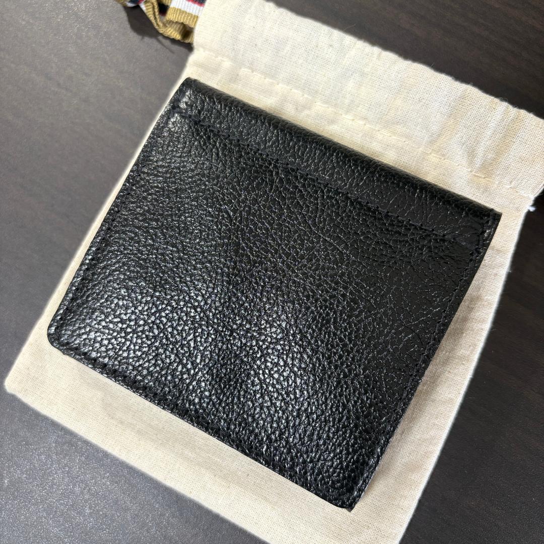 【保証書付き 新品未使用 】イルビゾンテ 二つ折り 財布 黒 ブラック NERO