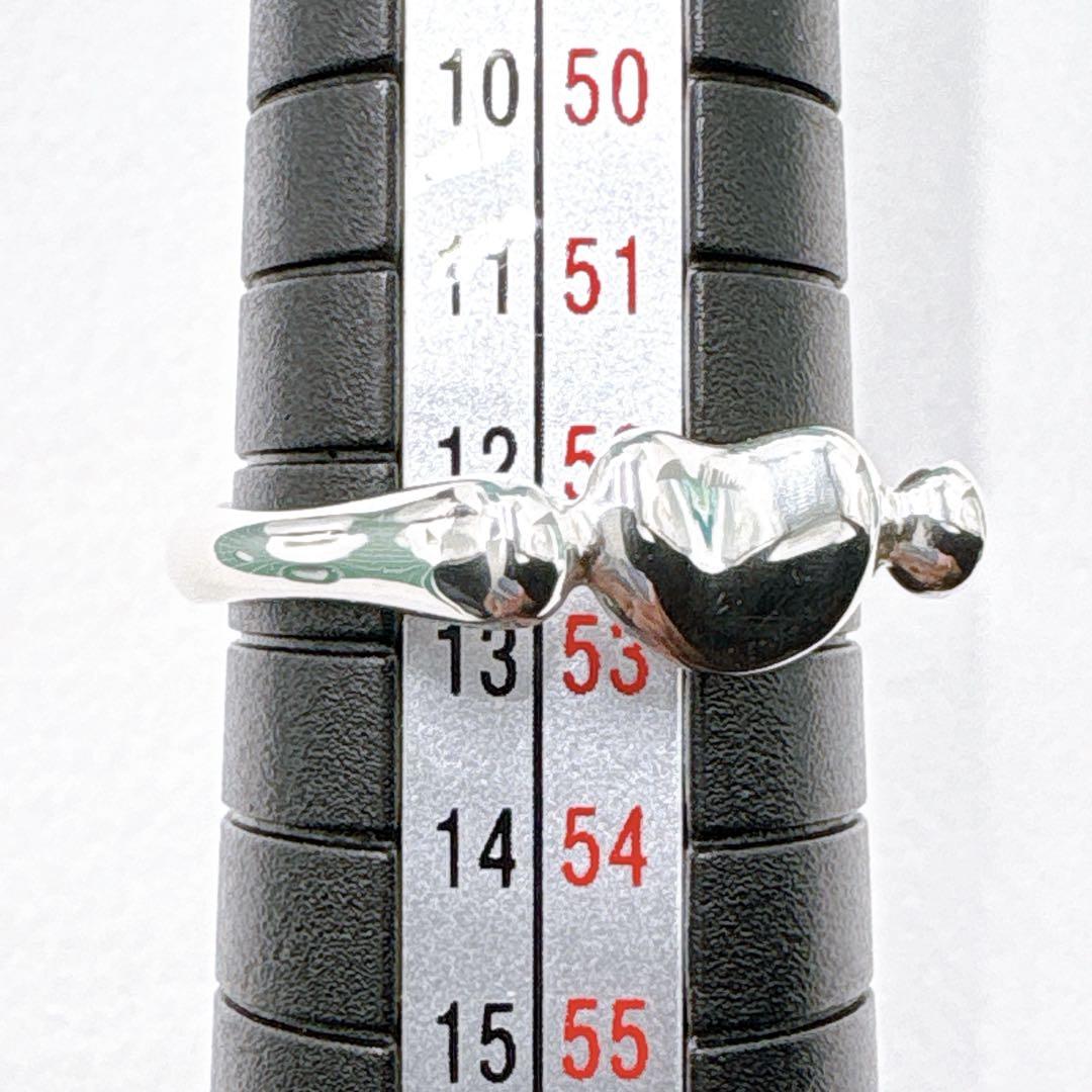 極美品 オールドティファニー ビーン リング 12.5号 シルバー925