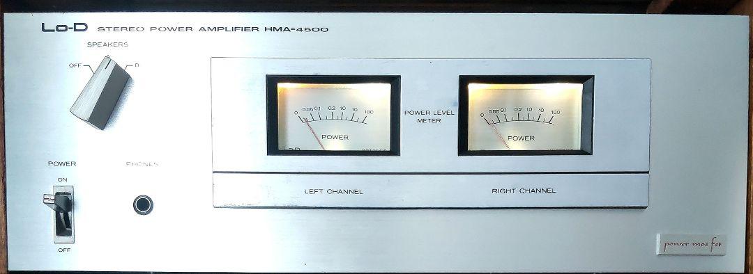【動作美品・軽メンテ済】日立Lo-D パワーアンプHMA-4500