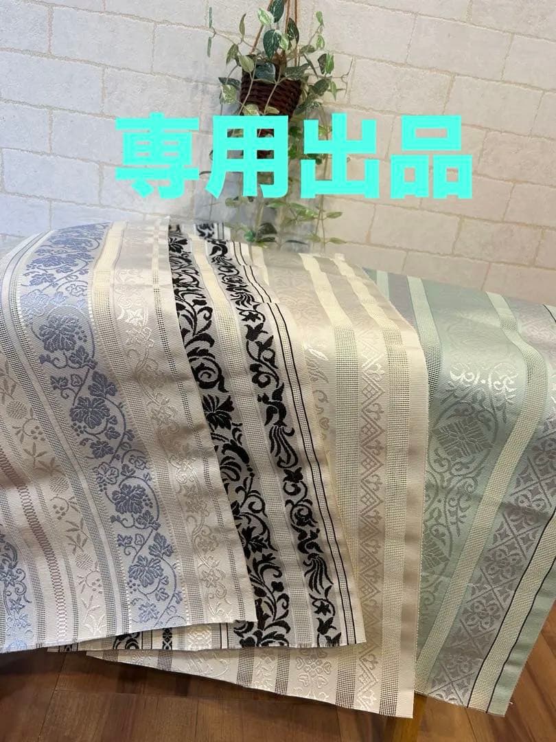 帯生地 はぎれ ハンドメイド リメイク 手芸 博多織 紗八寸名古屋帯 インテリア目立った傷や汚れなし