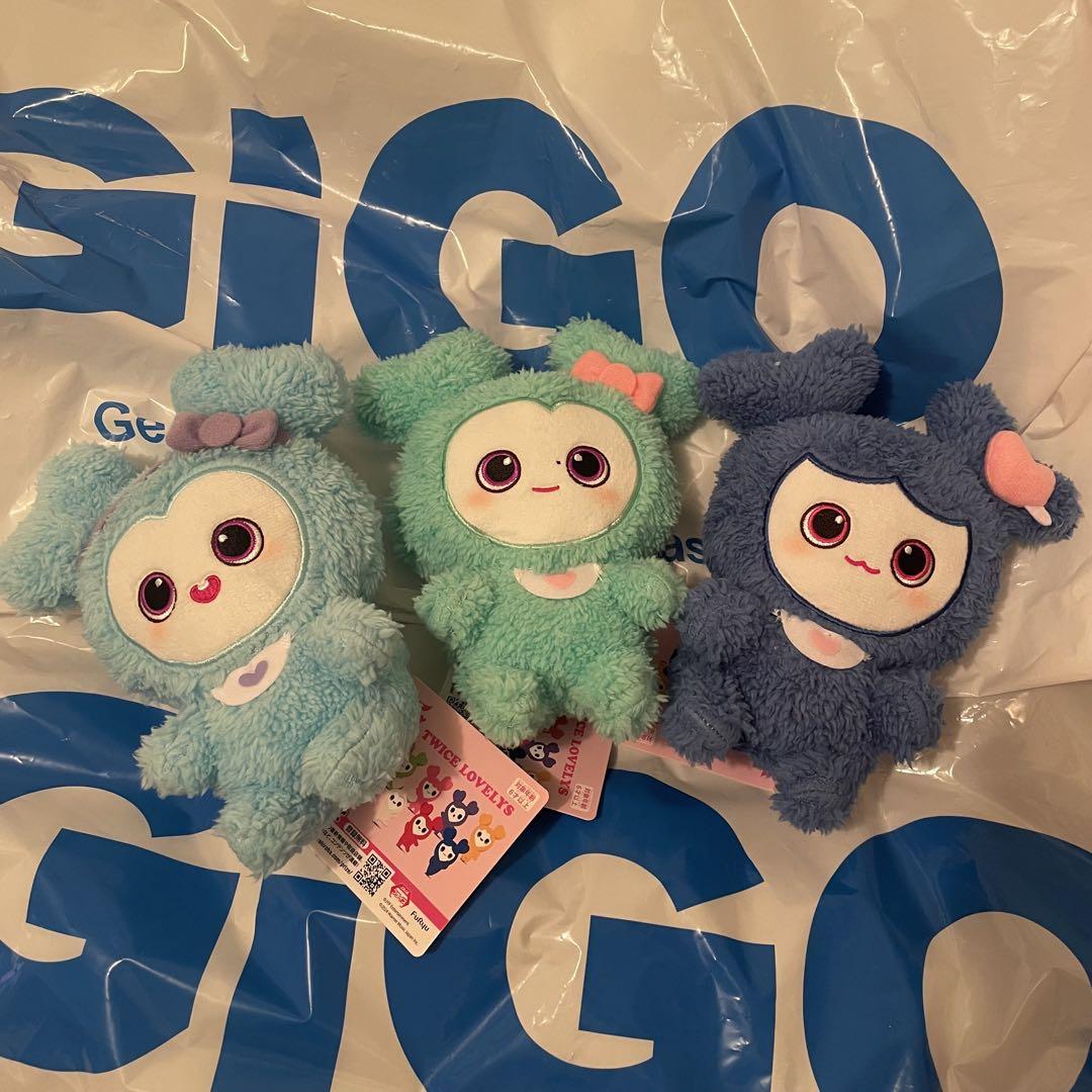 新品 TWICE GIGO ふわもこおすわりぬいぐるみ ナヨン ミナ