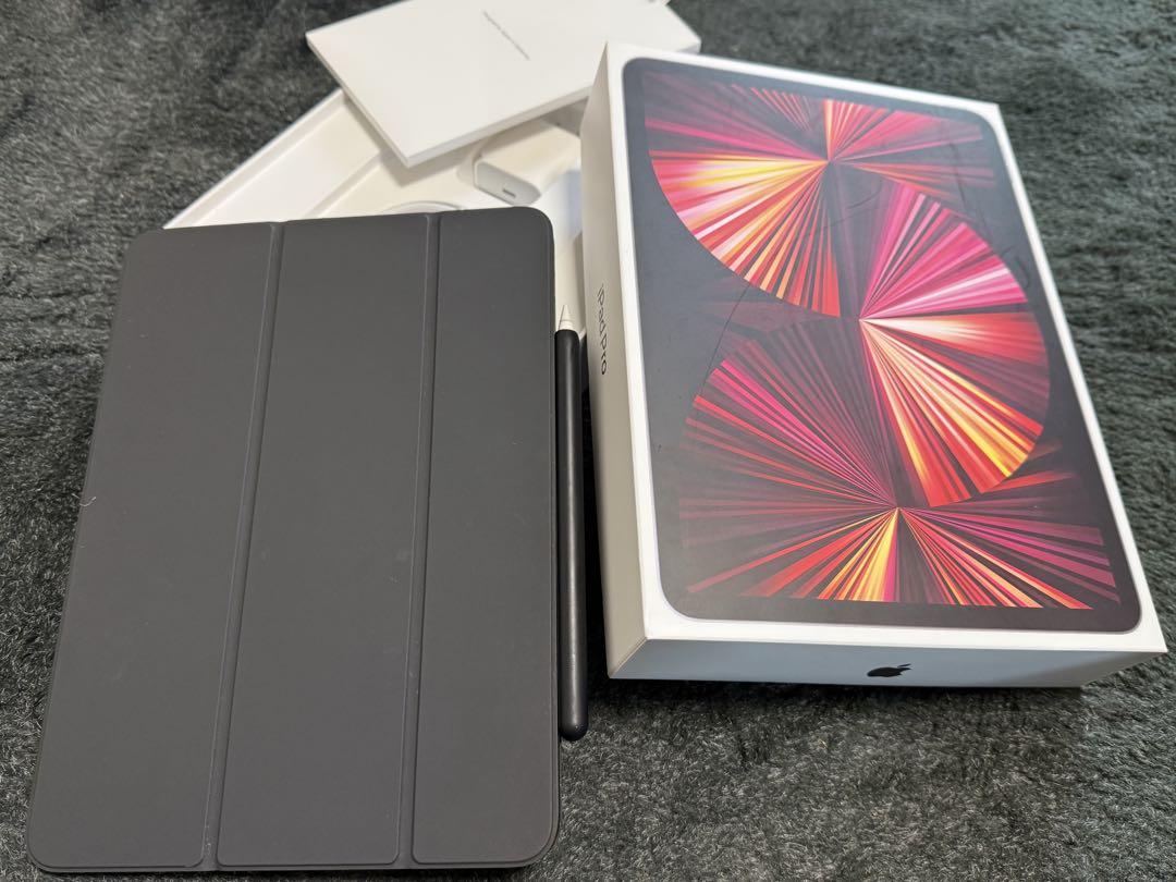 Apple iPad pro 128GB Apple Pencilと純正フリップ