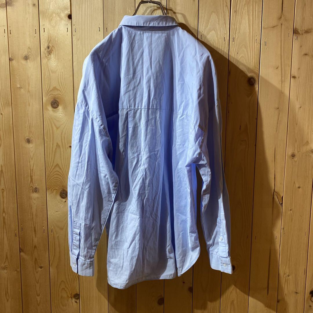ss4745 ZARA ザラ 長袖シャツ 水色 ライトブルー L