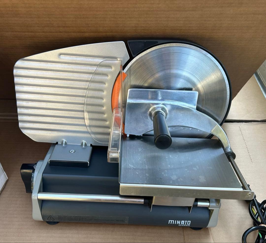 ミナト 家庭用ミートスライサー HMS-220 BK -V2MINATOWORKS