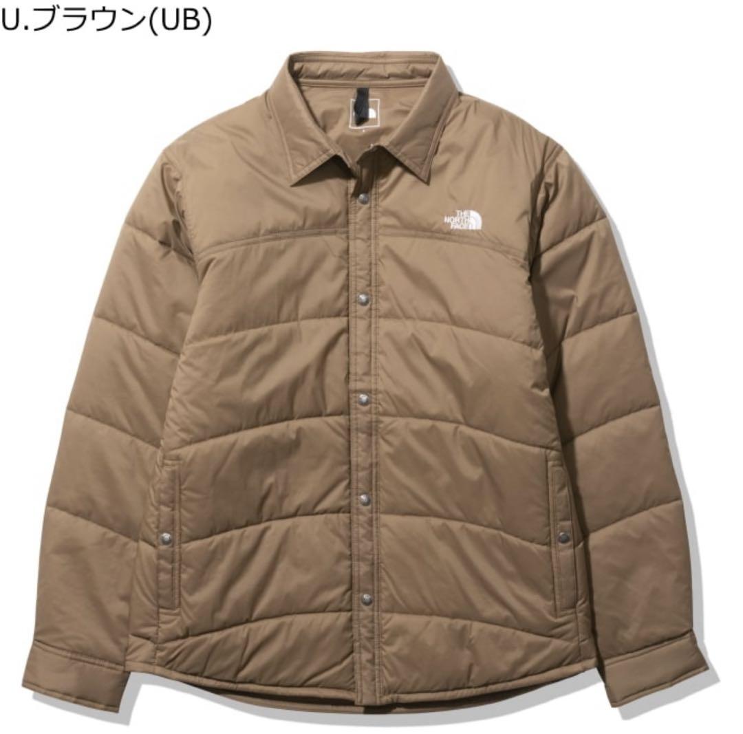 THE NORTH FACE ダウンシャツ NY32231 ブラウン