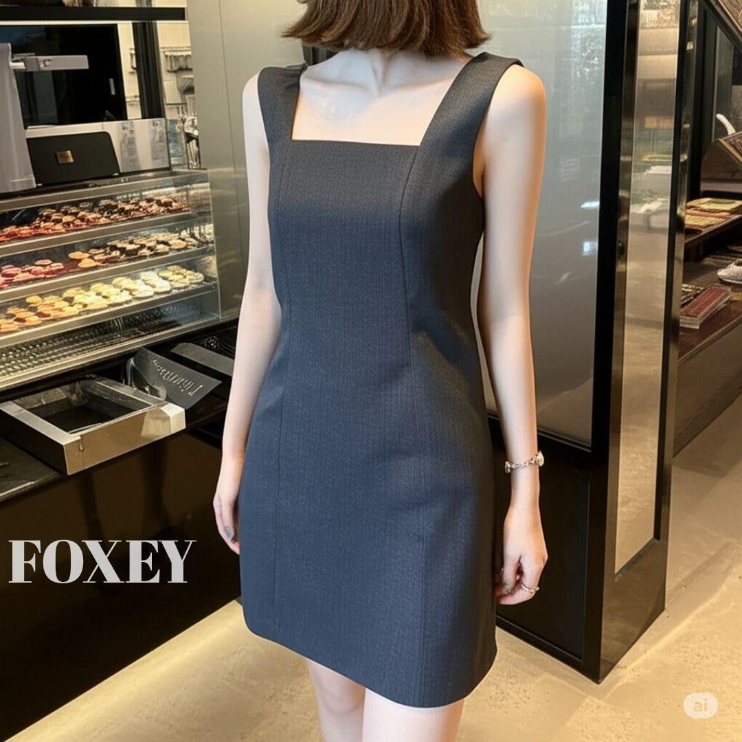 極美品　FOXEY フォクシー　ツイード　ワンピース　４２ フォクシーワンピース 42 foxey newyork
