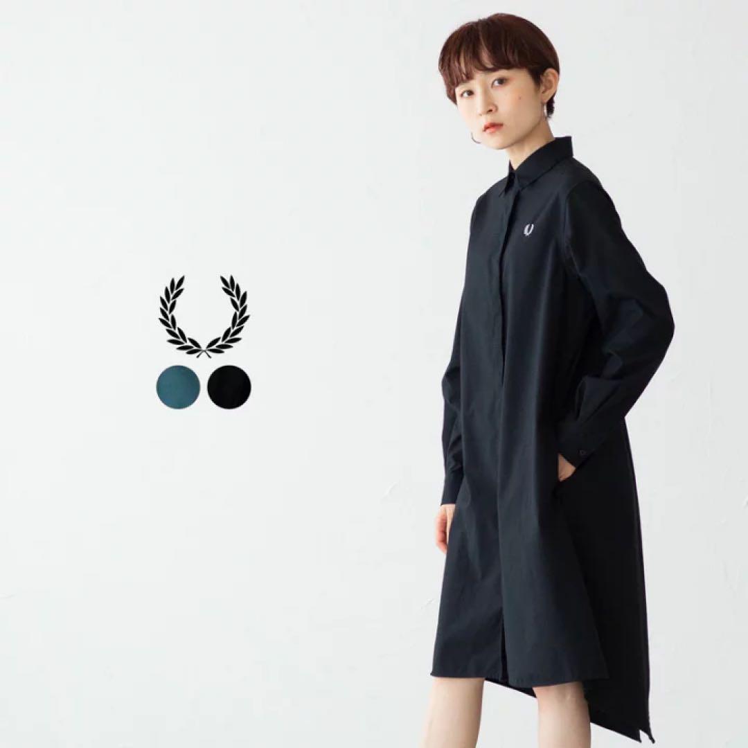 Fred Perry ブラック 長袖シャツワンピース D6157 - メルカリ Fred Perry ブラック 長袖シャツワンピース D6157 - メルカリ