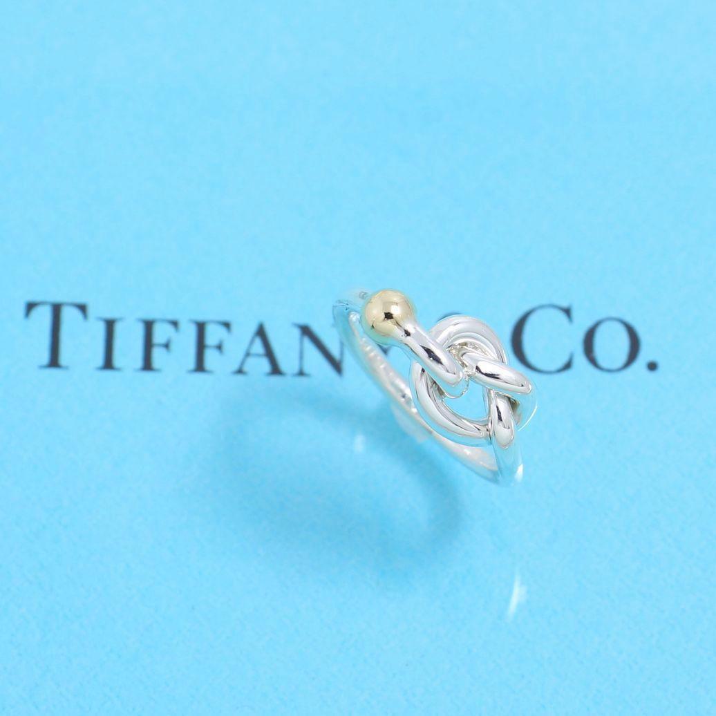 ティファニー TIFFANY 7.5号 ラブノット フック＆アイ リング