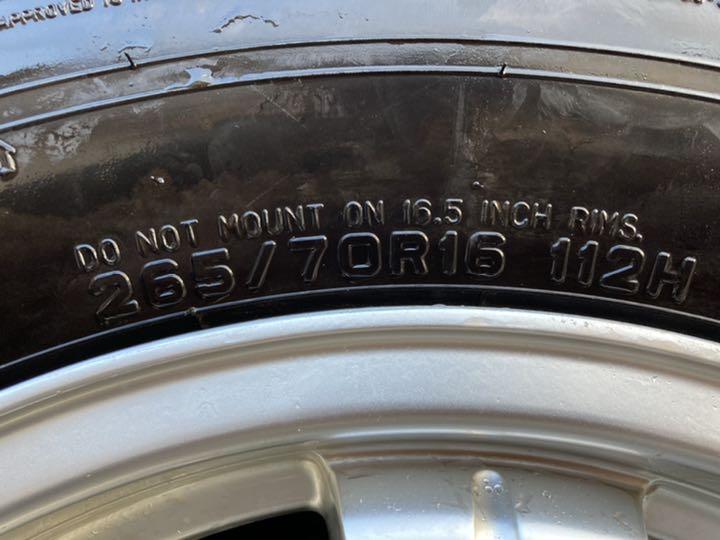 NEW国産 2021年製 265 70R16 ホイール付きタイヤ4本 9部山 nLd6P-m81809715779 ダンロップ 超激安在庫
