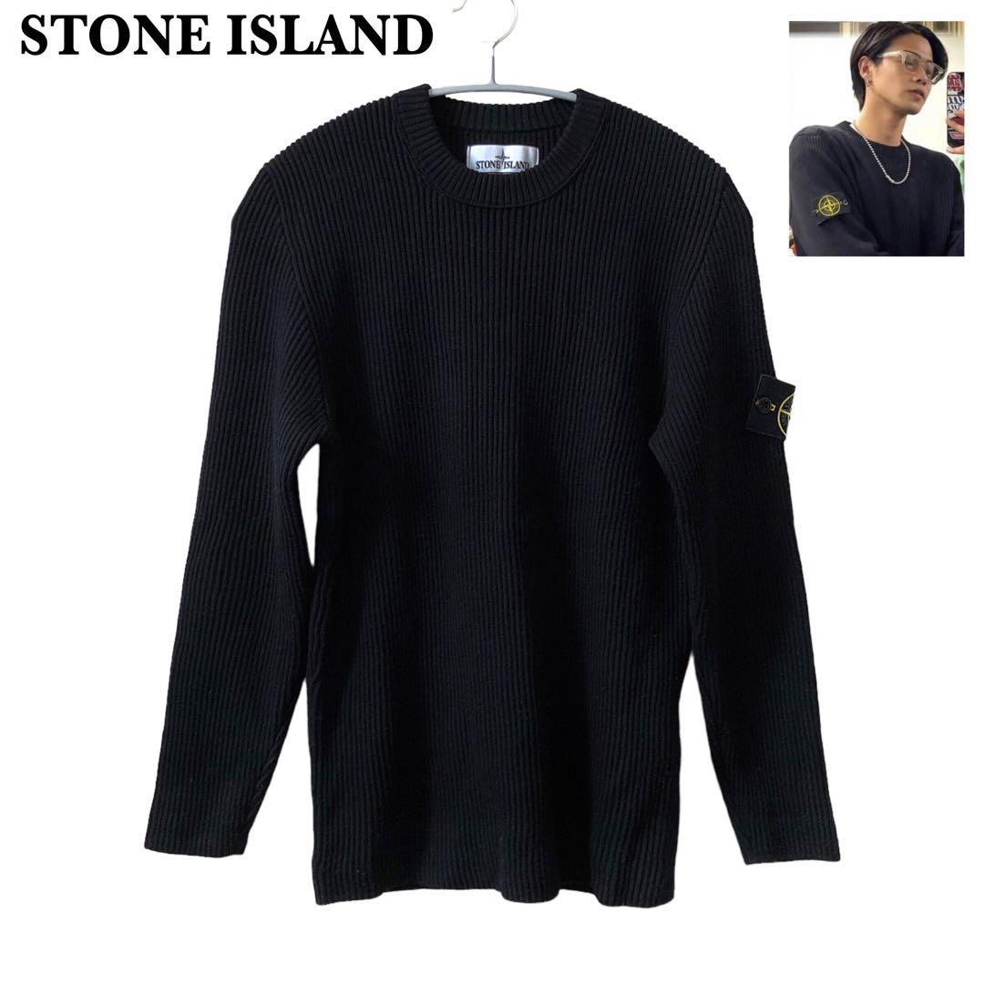 《みみみ様専用》STONE ISLAND ニットセーター　黒　Ssize