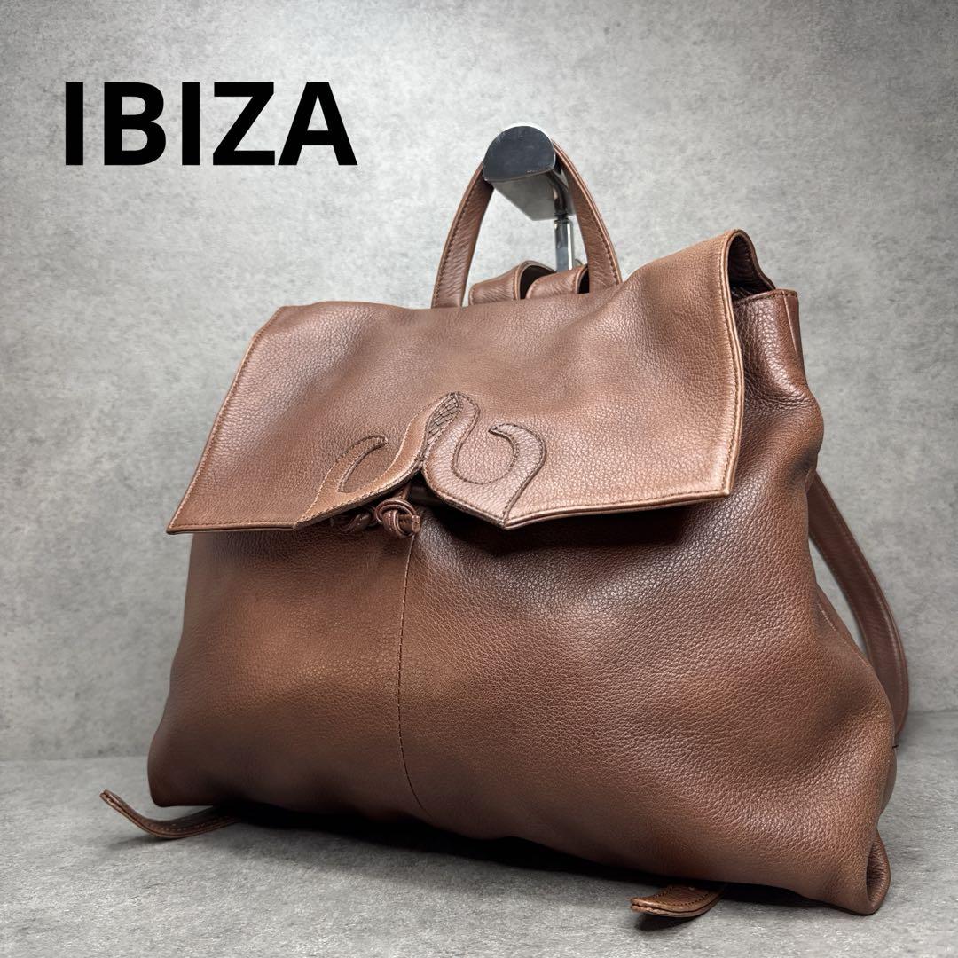 美品！定価80000円 美品 青山イビザ IBIZA リュック レザー