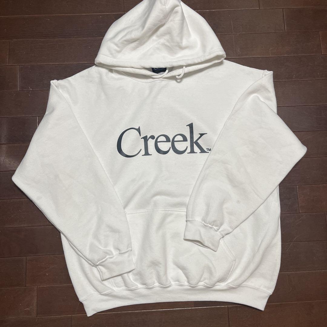 Creek ホワイト パーカー Lサイズ