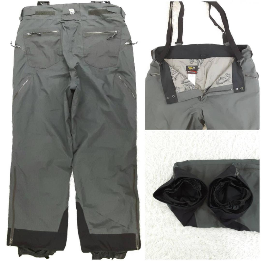 美品 L◎MOUNTAIN HARDWEAR スノボウェア上下セット 赤×灰