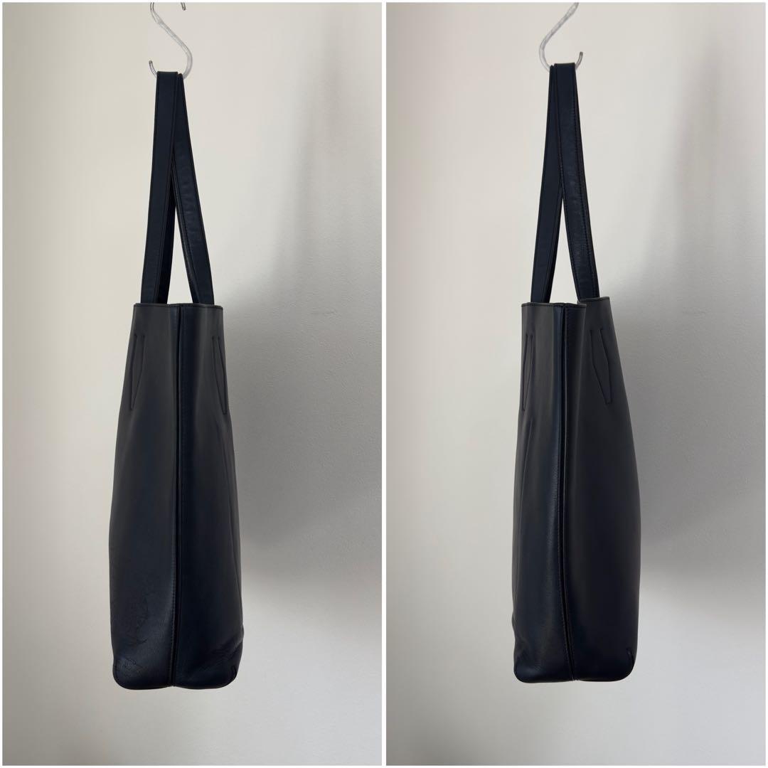 限定 ベルルッティ ヴィッテロフィオーレ ブルーパティーヌレザートートバッグ