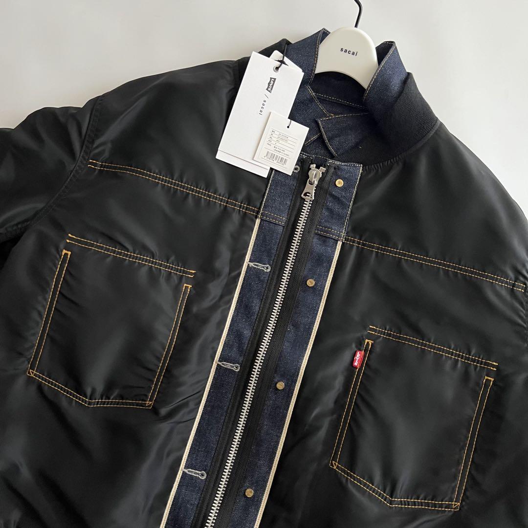 新品sacai サカイリーバイス ナイロンリバーシーブルジャケット 4 XL