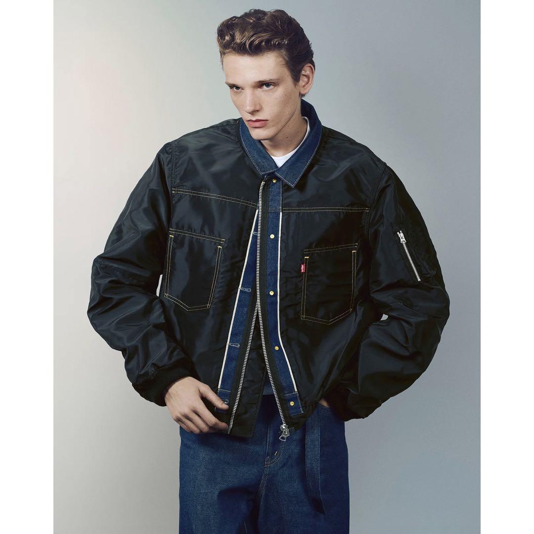 新品sacai サカイリーバイス ナイロンリバーシーブルジャケット 4 XL
