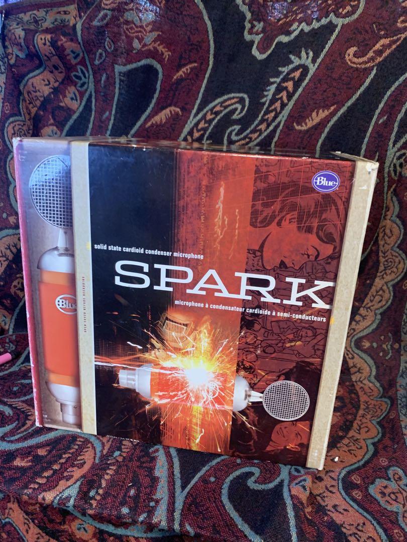 ブルー　コンデンサーマイク　SPARK ショックマウント欠品