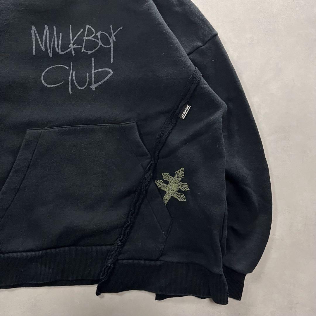 00s MILKBOY ポンポン付き 再構築 パーカー Y2K