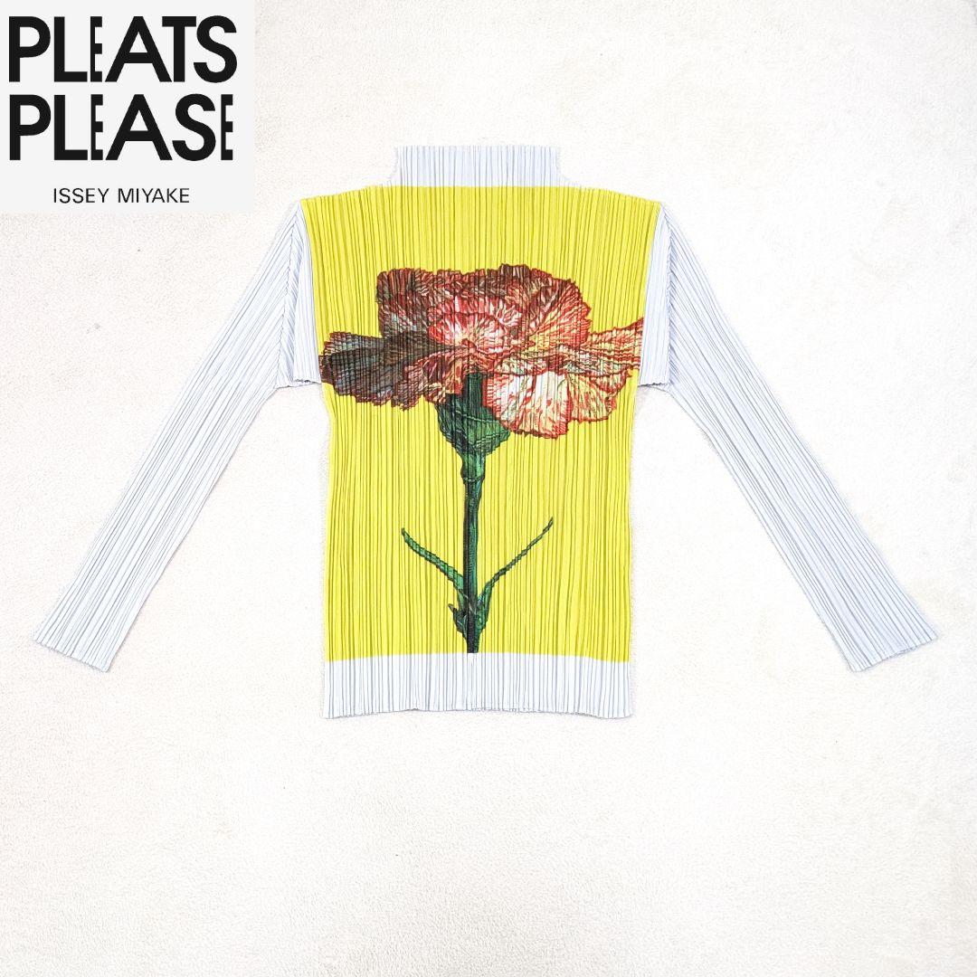 プリーツプリーズ イッセイミヤケ カーネーション プリーツ ブラウスM PLEATS PLEASE