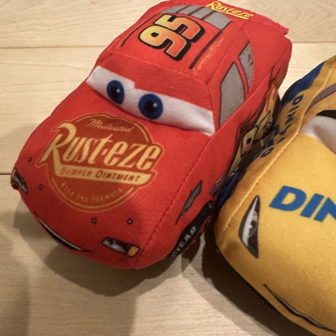 美品 レア カーズ ぬいぐるみ 車 ディズニー カーズ3 セット セット 非売品
