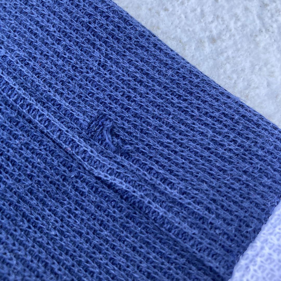 ellesse スウェット トレーナー ロゴ刺繍　レトロ　ネイビー　古着