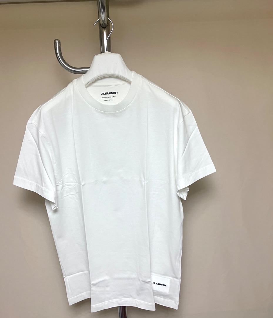 新品 L JIL SANDER 24ss パックTシャツ バラ 白 17224