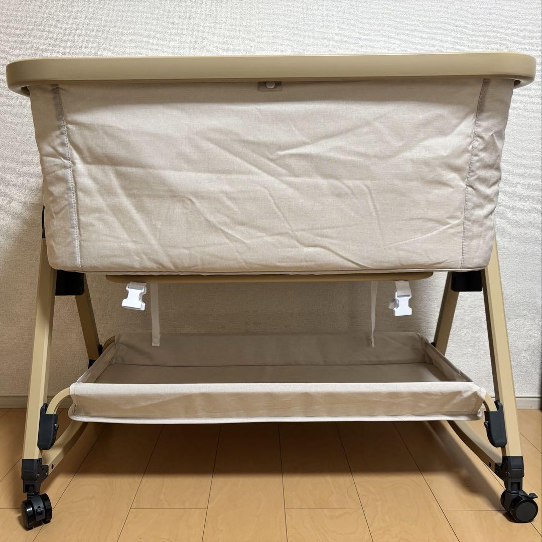 新品未使用】2024年最新型ベビーベッド カーキ色hzdmj HZDMJ