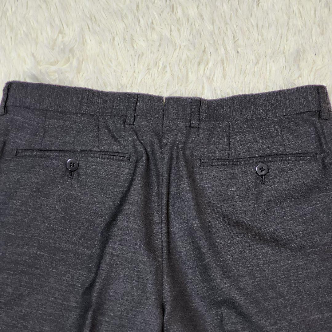 美品☆ビームスF　メランジスーツ　カノニコ　段返り3つボタン　48　グレー