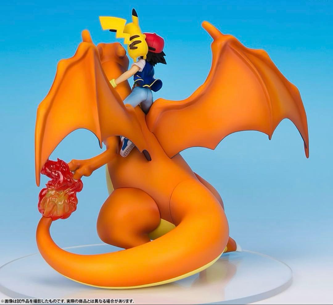 【新品】ポケモン サトシ＆ピカチュウ＆リザードン フィギュア G.E.M.