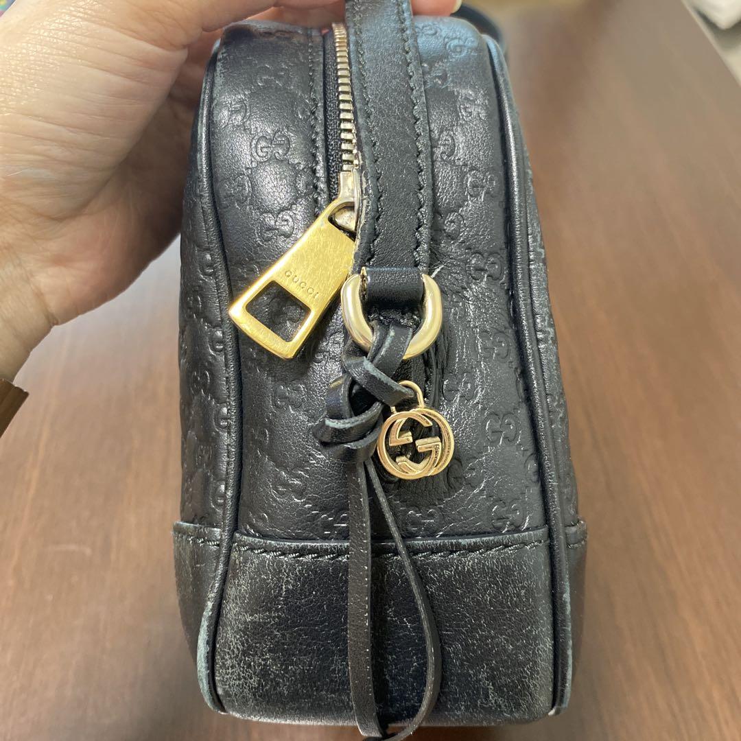 グッチ GUCCI レディース ショルダーバッグ 黒 レザー
