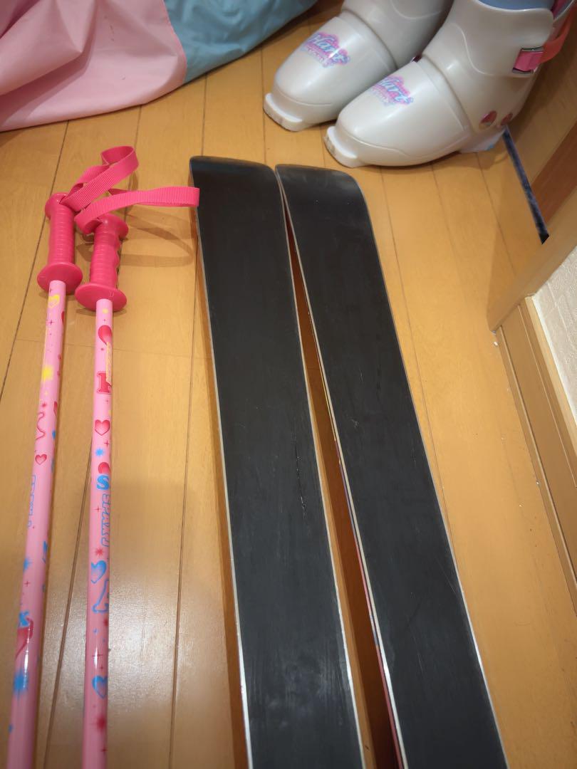 【信頼】 スキー セット ストック4点 まとめ商品 スキー袋 スキー靴 KAZAMA 板 スキー