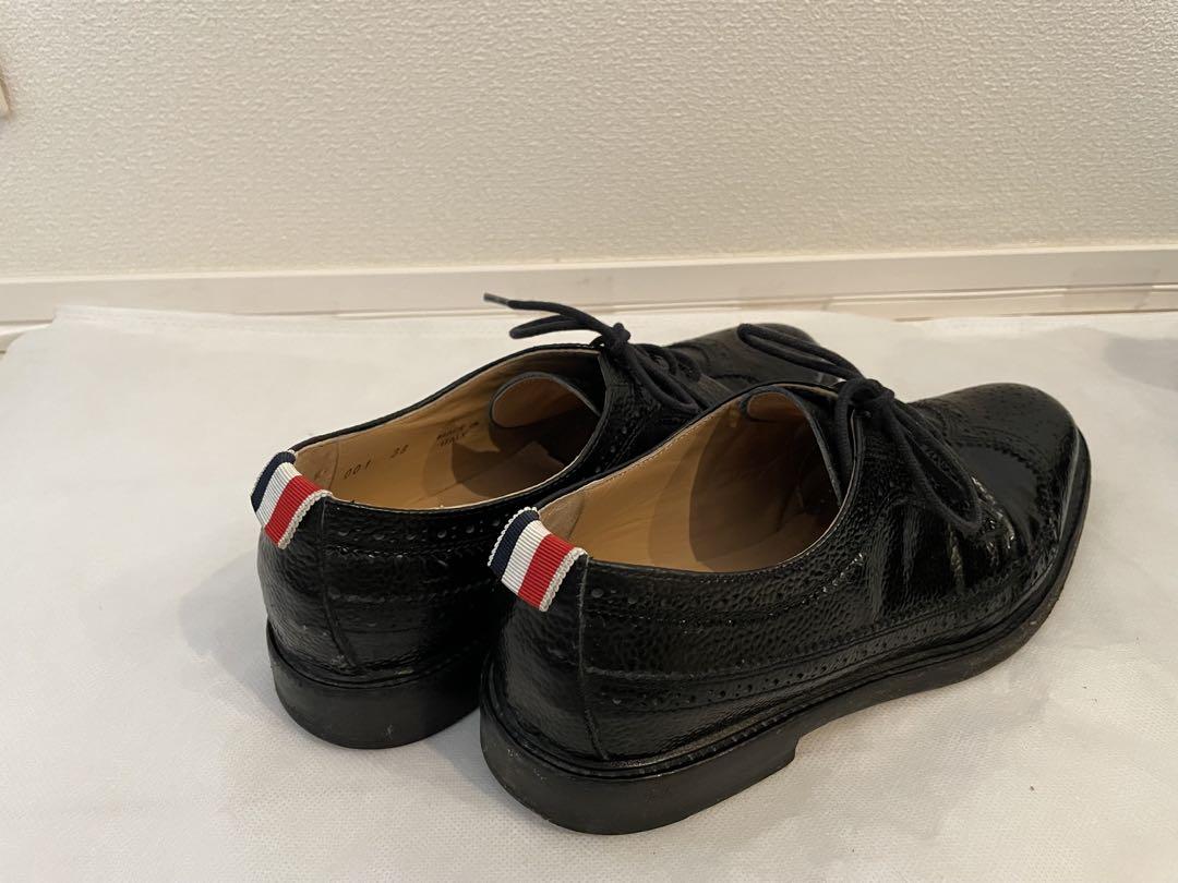 thom browne トムブラウン 革靴 ウイングチップ 38 24.5