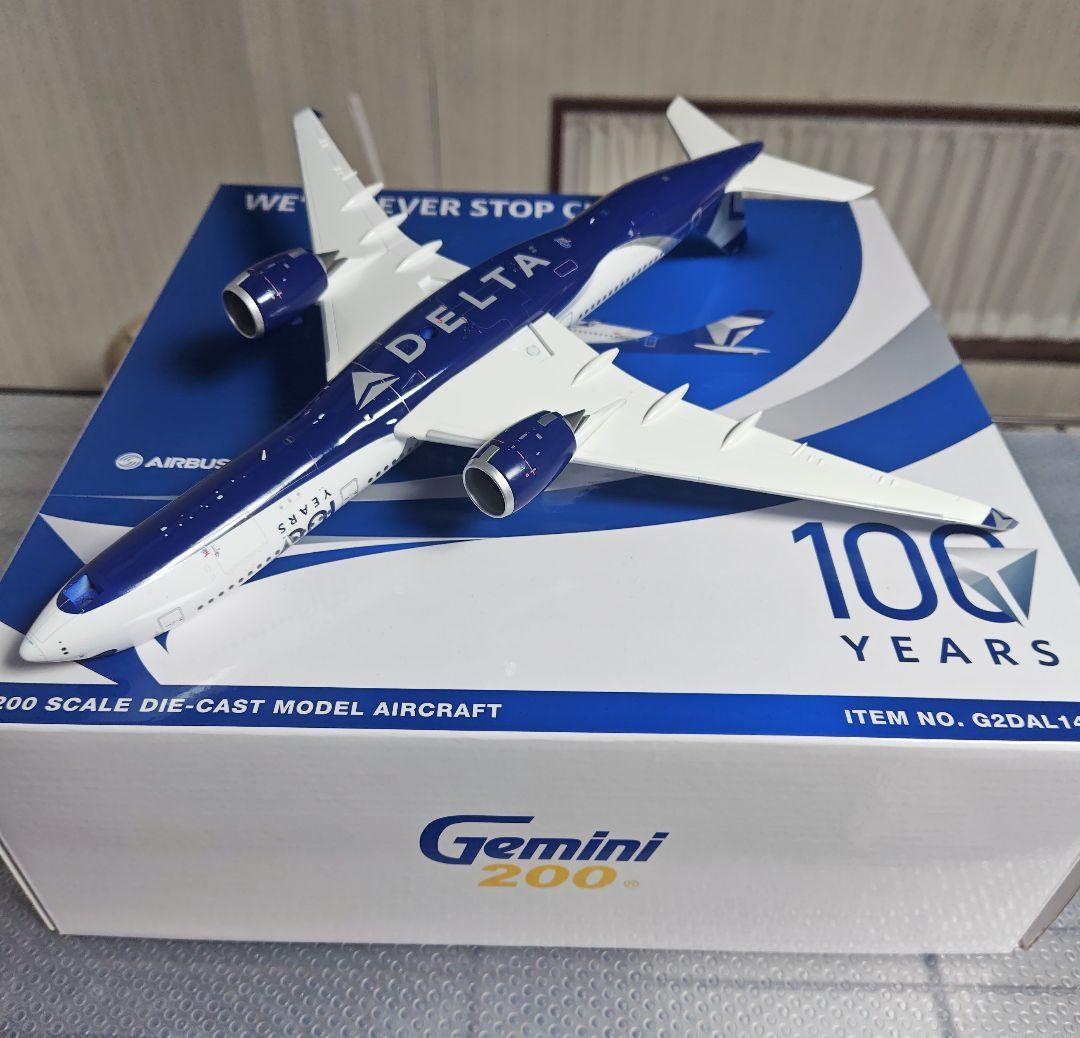 肌触りがいい Gemini200 1/200 デルタ航空 A350-900 100周年 - メルカリ 航空機・ヘリコプター