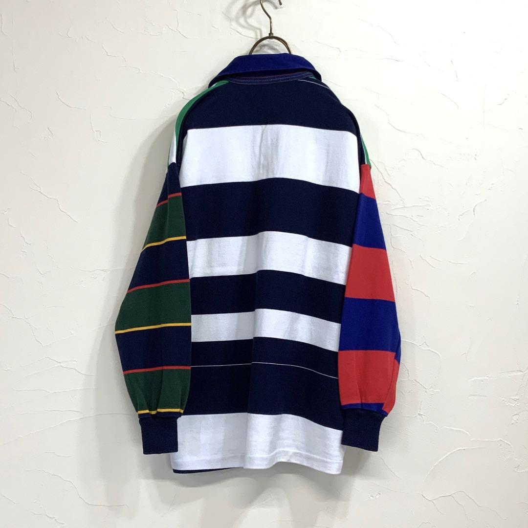 希少 90‘s Canterbury クレイジーパターン ラガーシャツ 希少 90's Canterbury クレイジーパターン ラガーシャツ ウェア